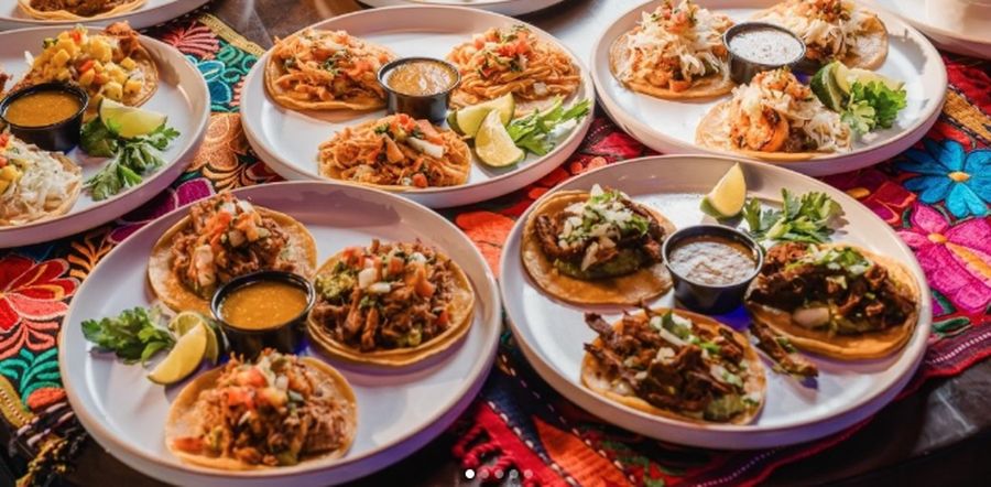 Taco spread at Banda Brunch